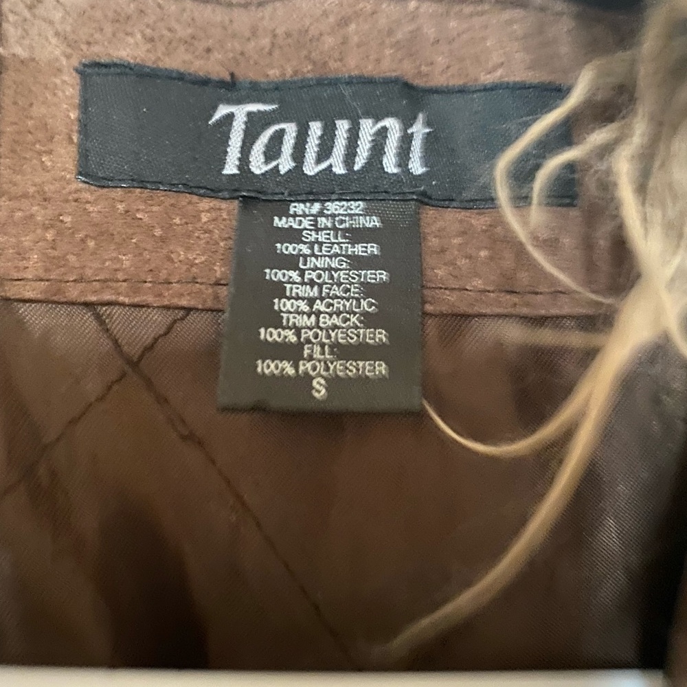 Brown Taunt leather coat